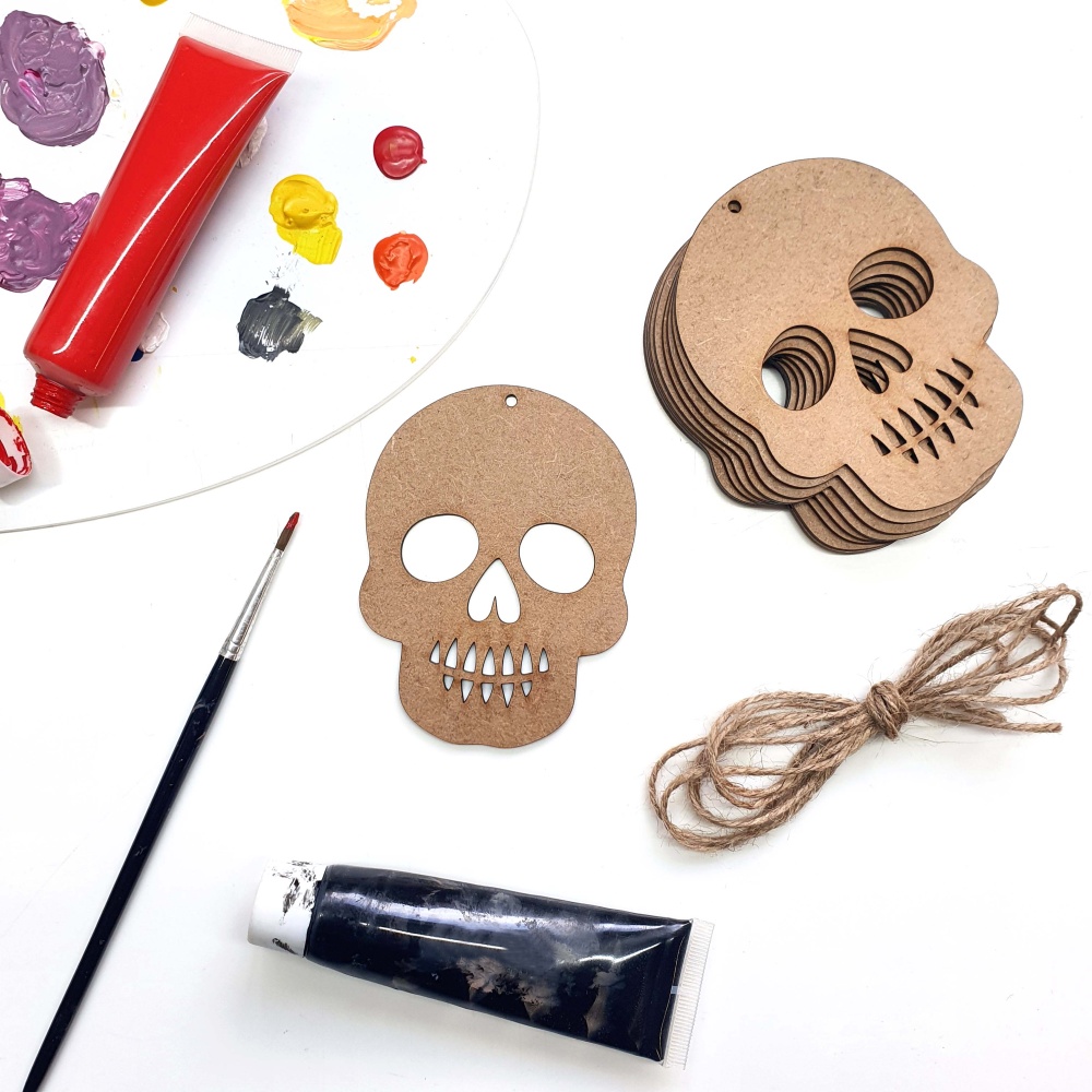 Decorate Your Own Skull Bunting 💀